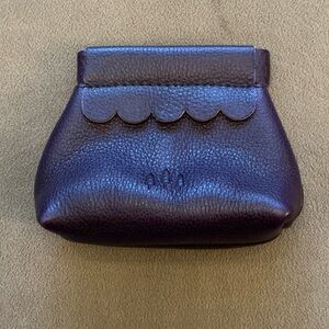 Portland Leather Penny Pouch in Empire Purple